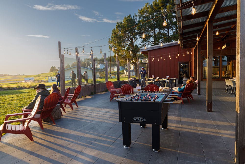 a group of people sitting on a bench