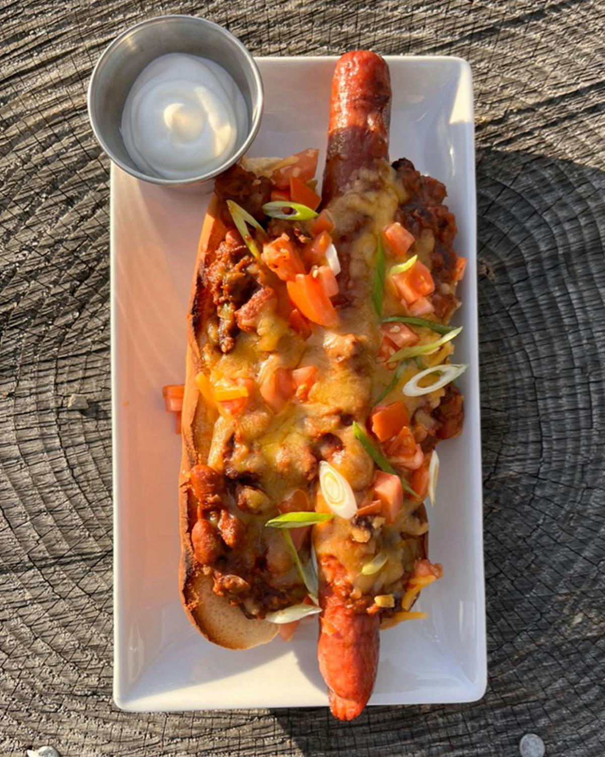 a plate of food on a table