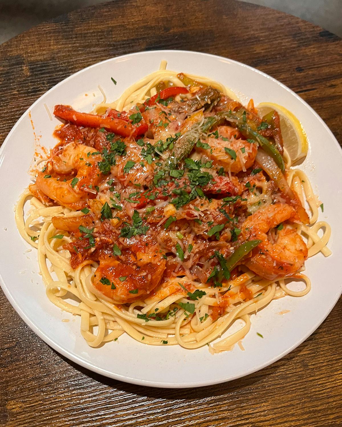 a plate of food on a table