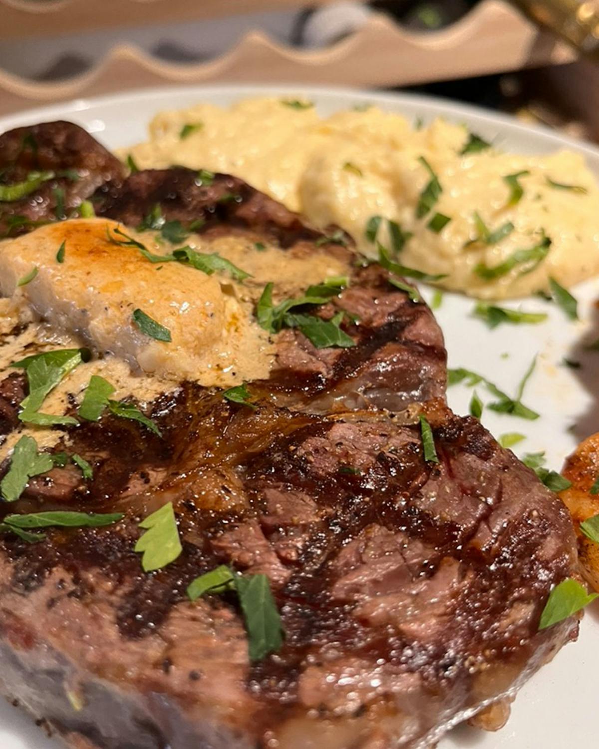 a close up of a plate of food