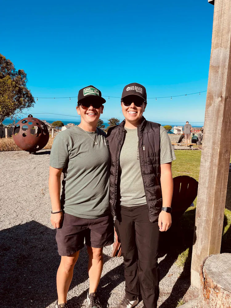 two women standing next to each other