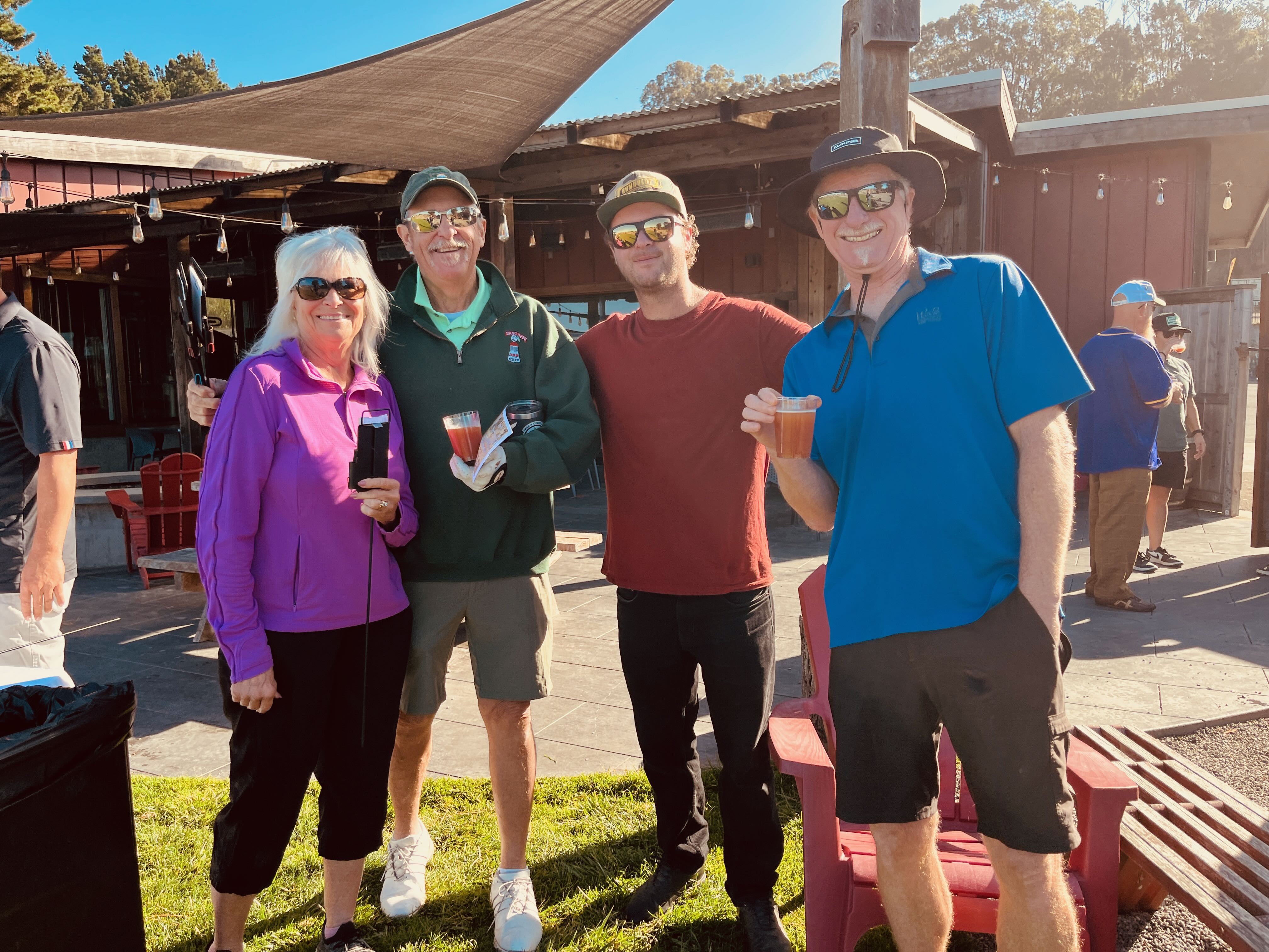 a group of people posing for a photo
