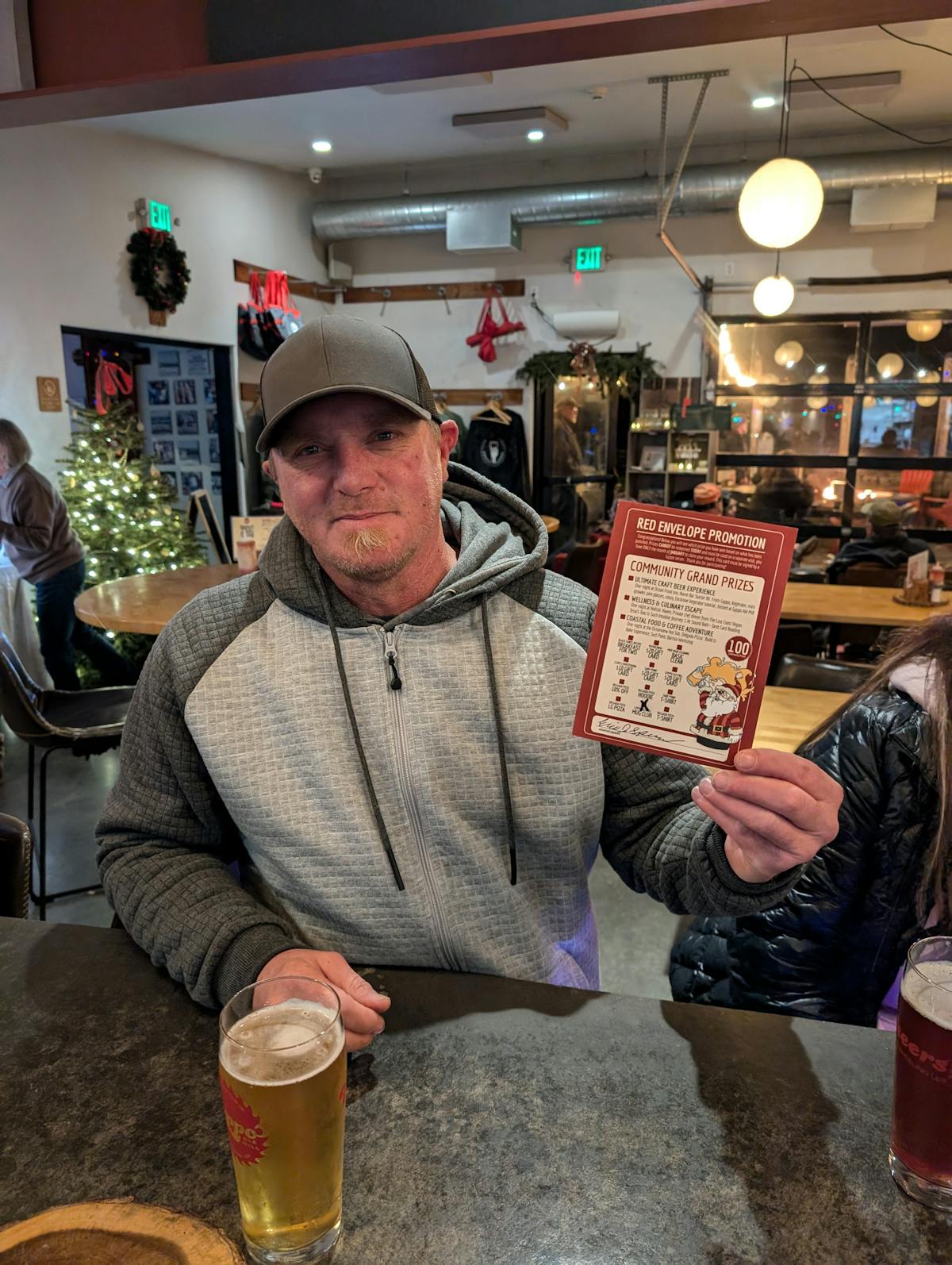 a man sitting in a restaurant