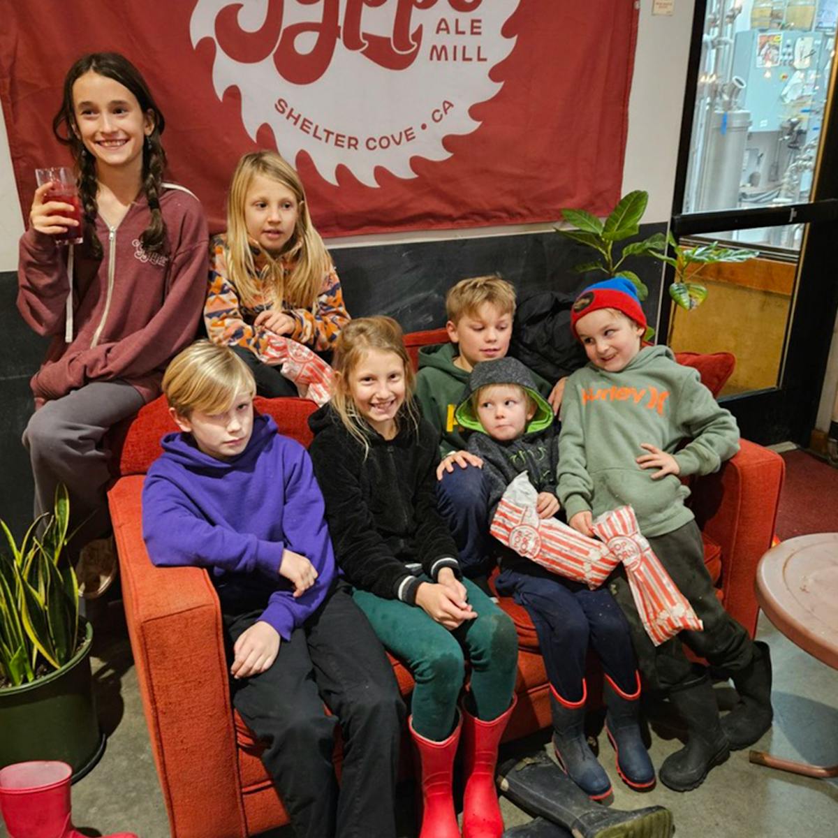 a group of people posing for a photo