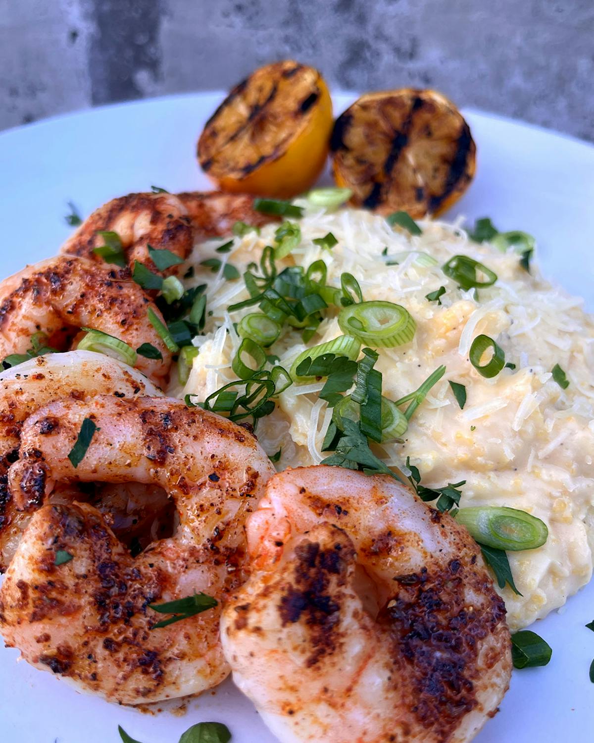 a close up of a plate of food