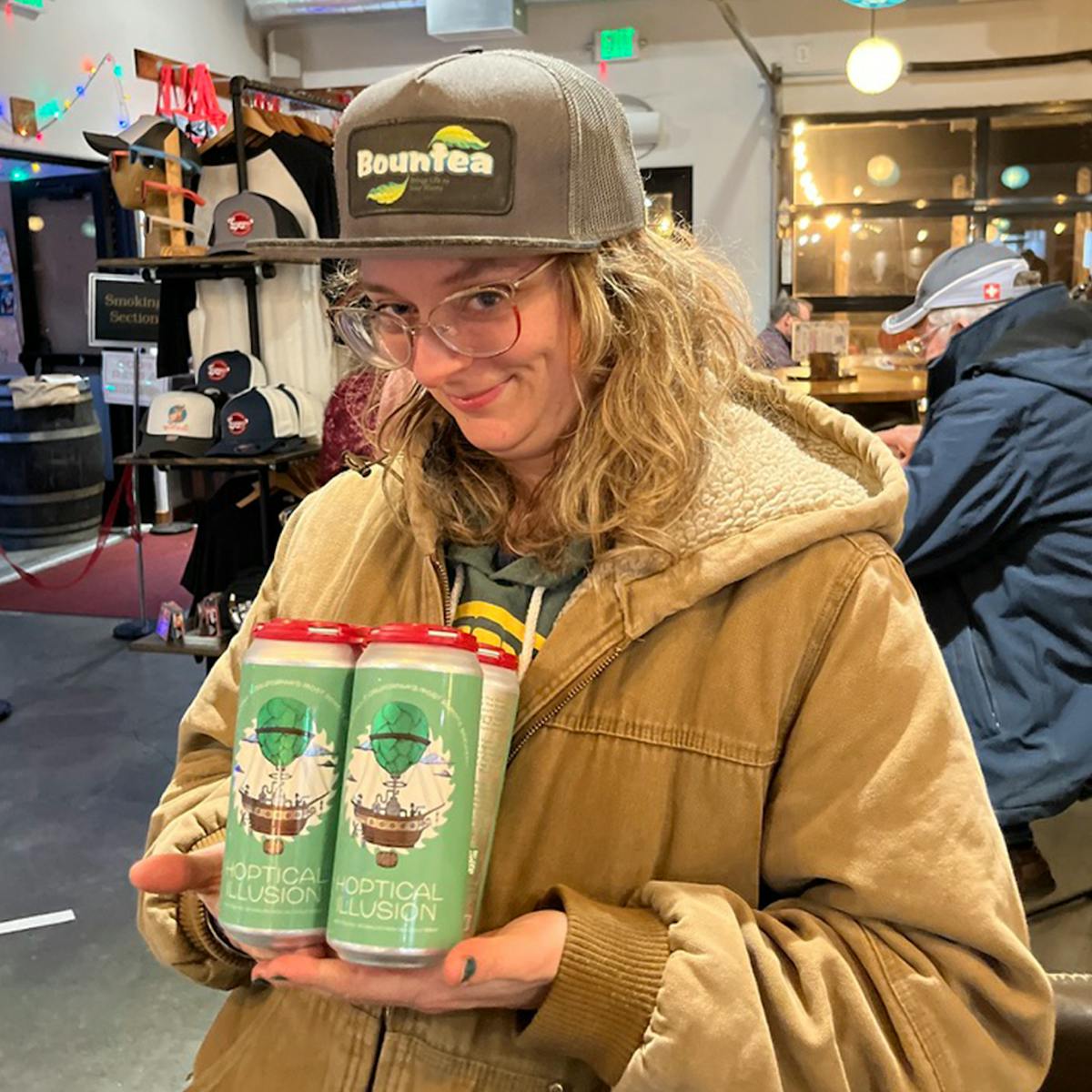 a woman wearing a hat