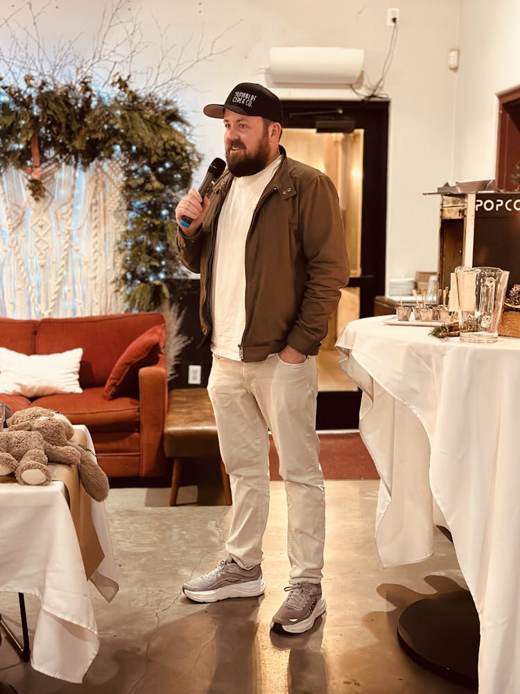 a man standing in a room