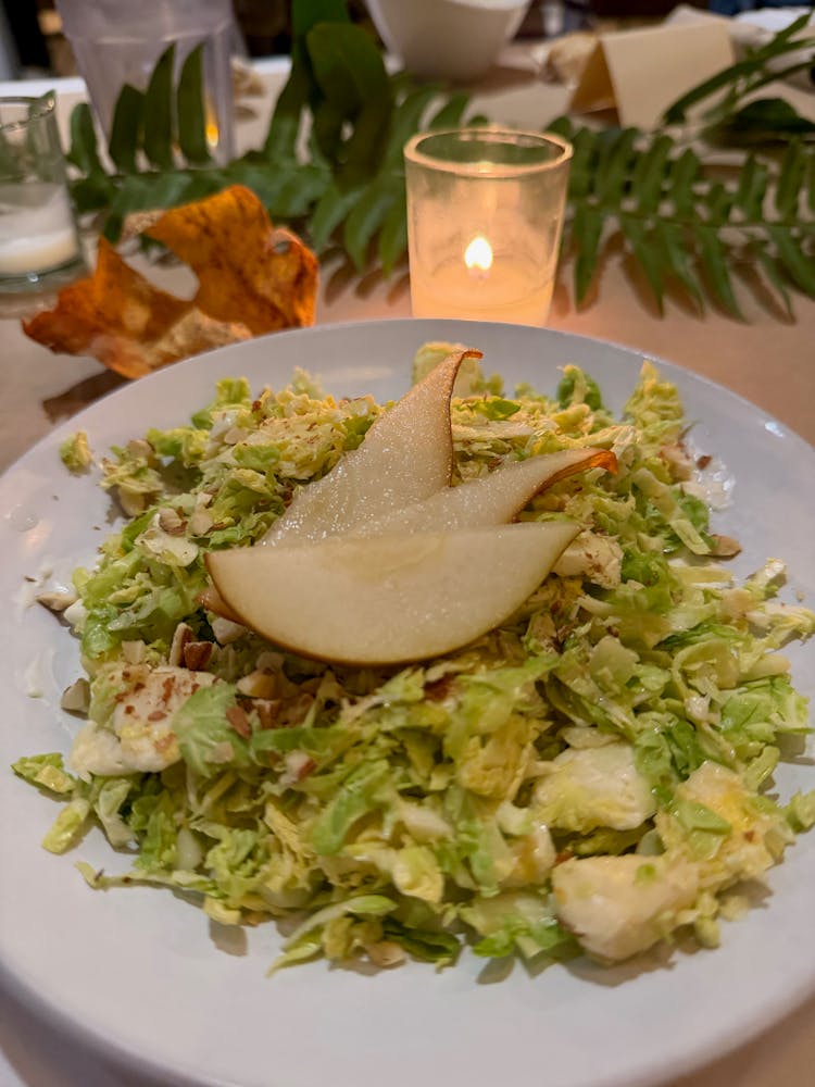 a plate of food on a table