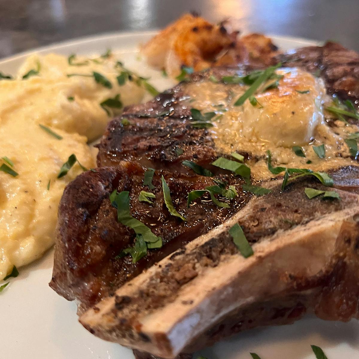 a close up of a plate of food