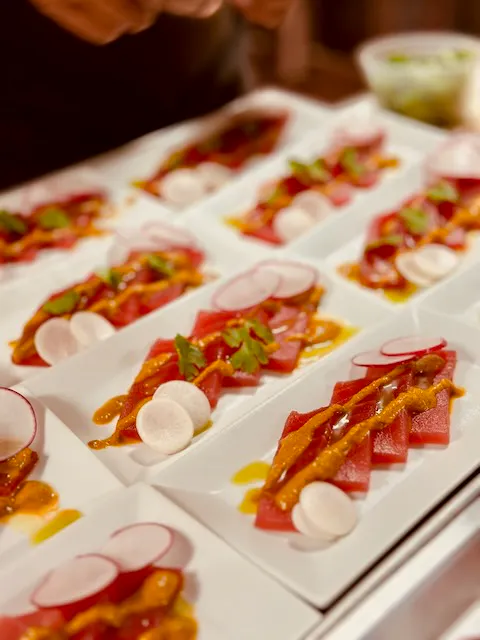 a plate of food on a table