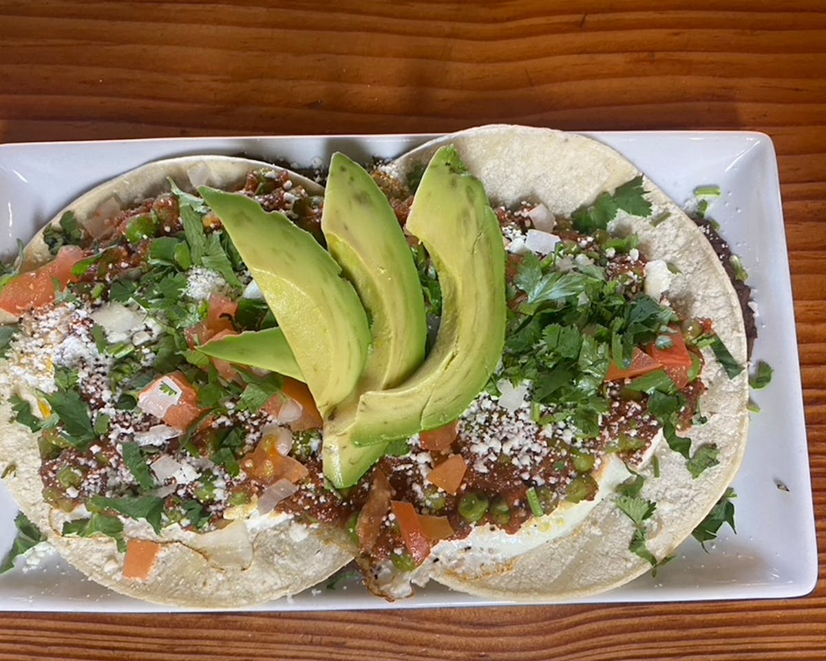 a plate of food on a table