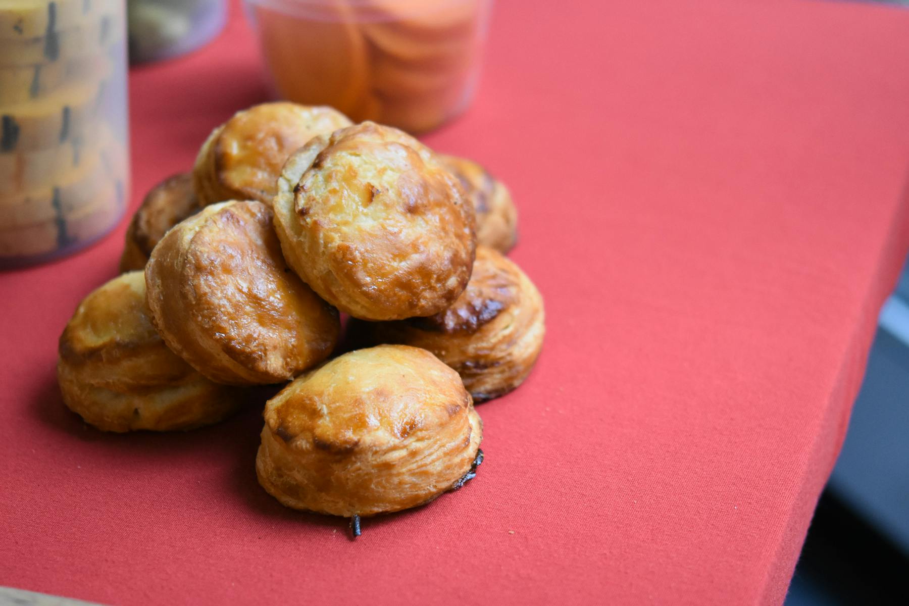 food on a table
