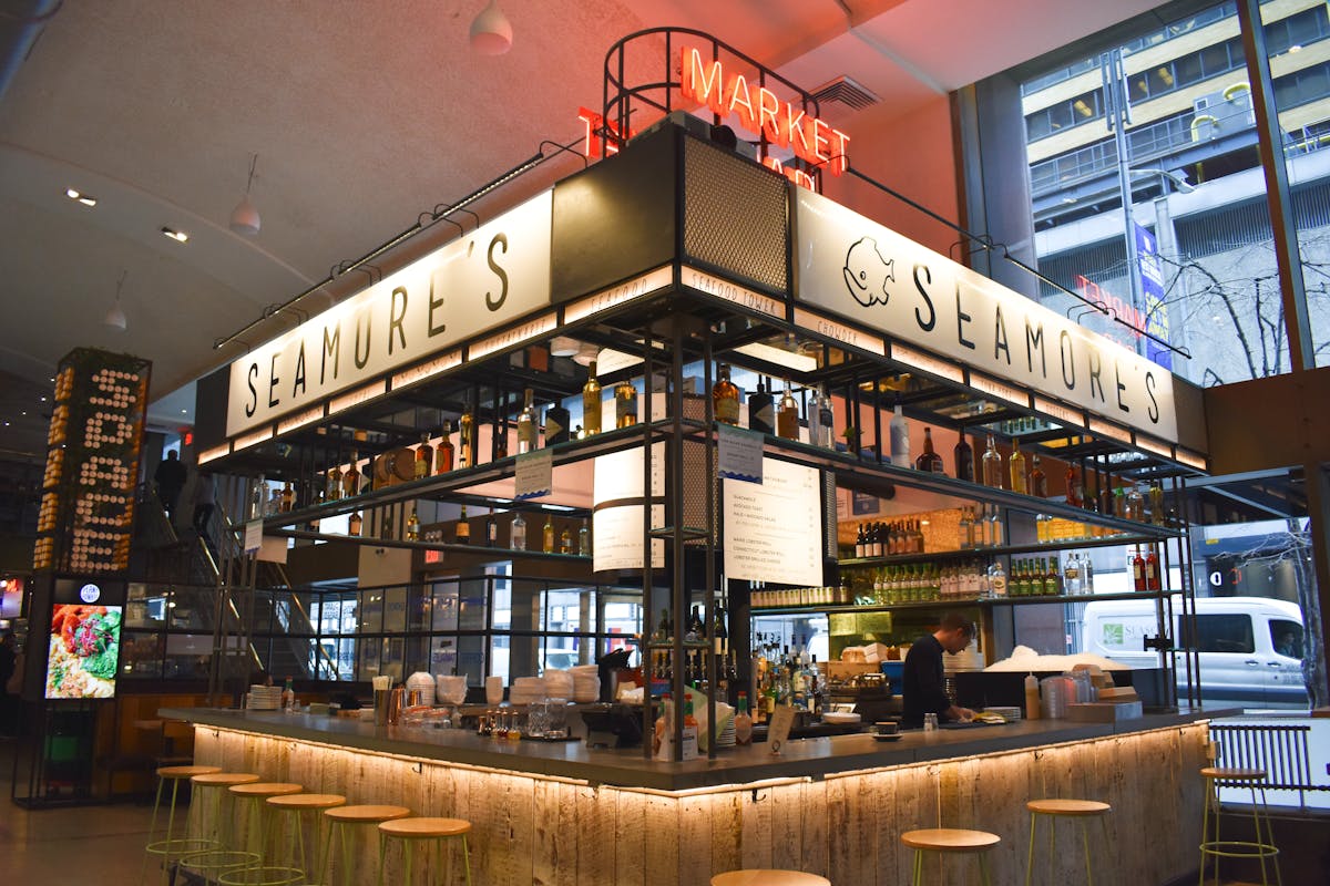 a store inside of a building