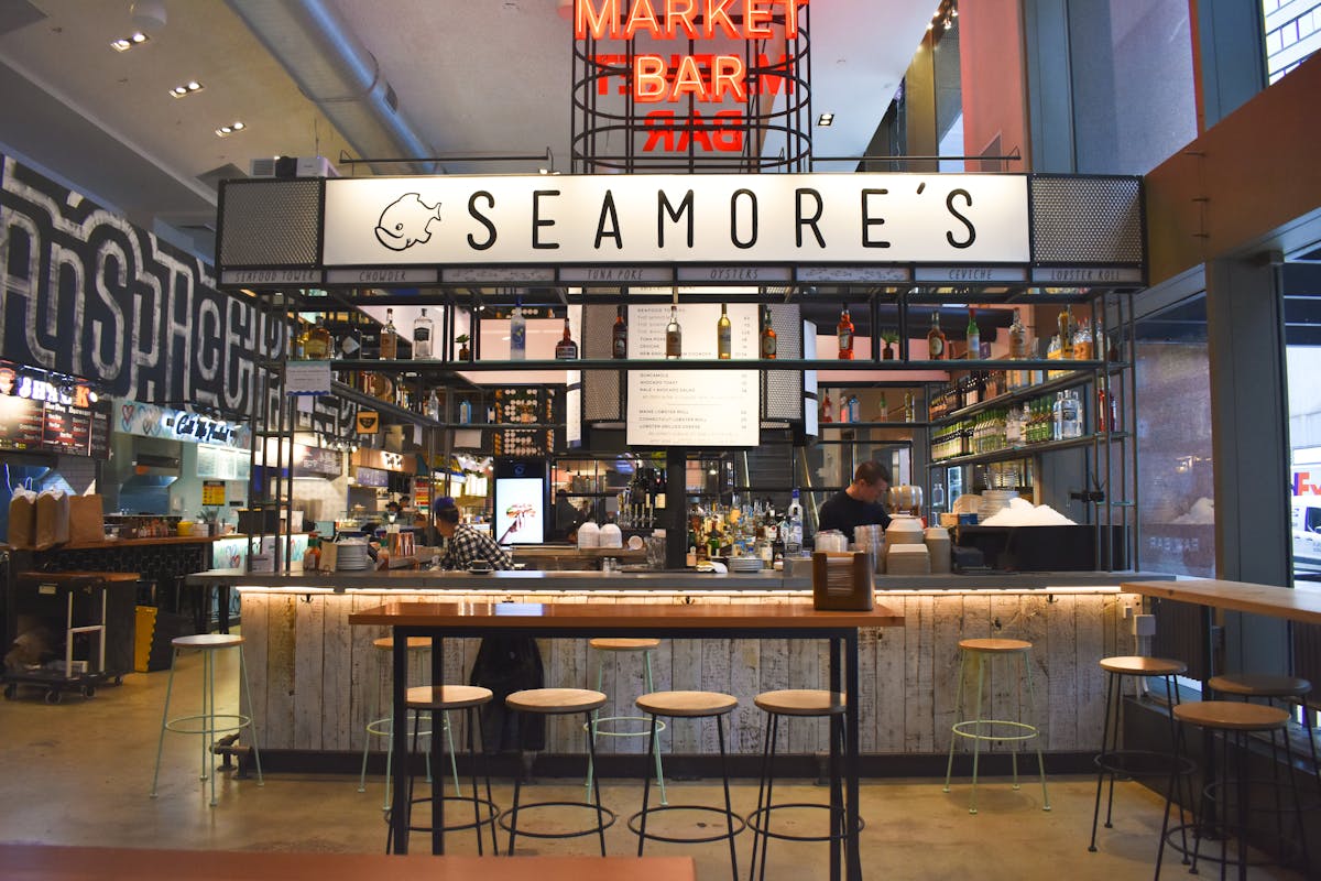 a store inside of a building