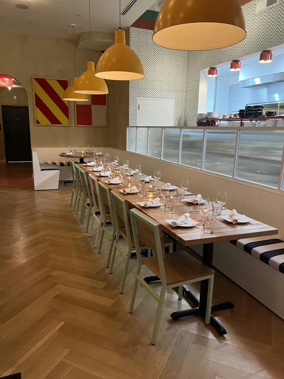 a dining room table