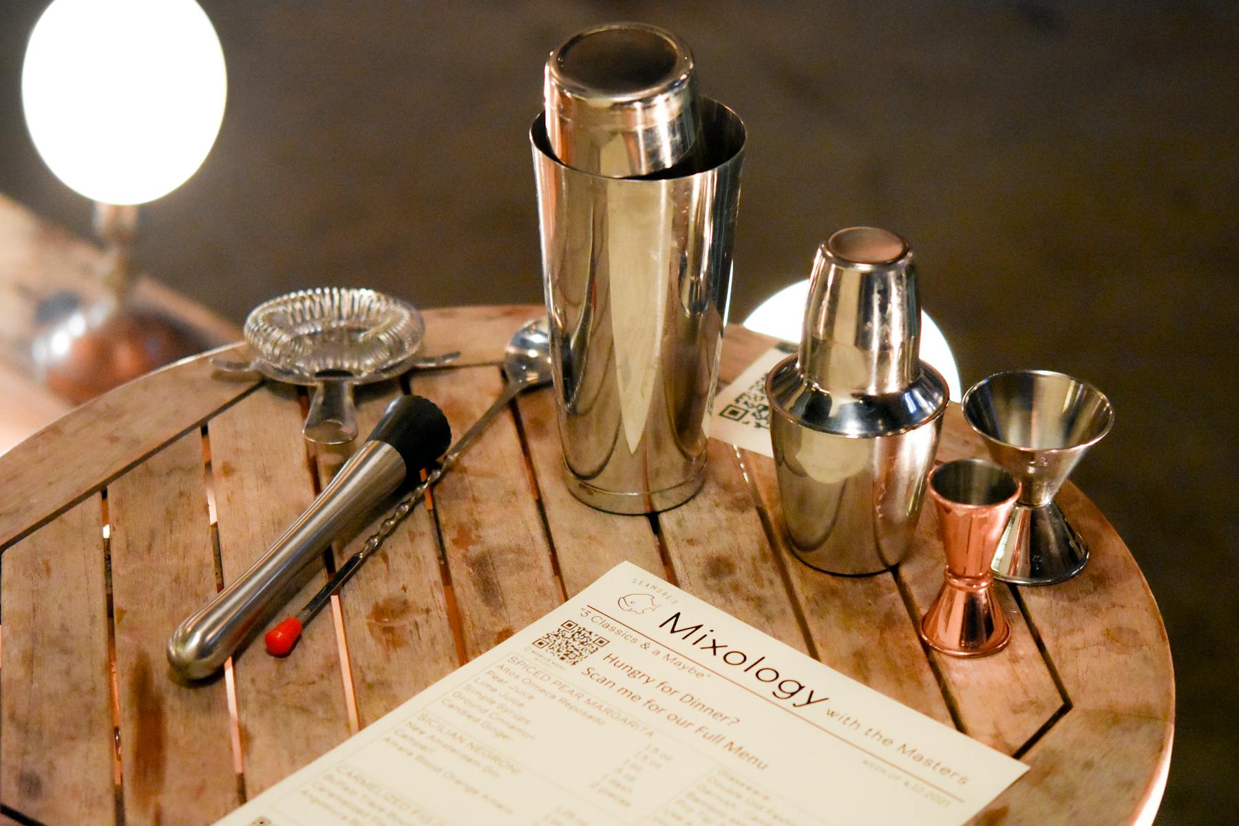 a glass of wine on a table