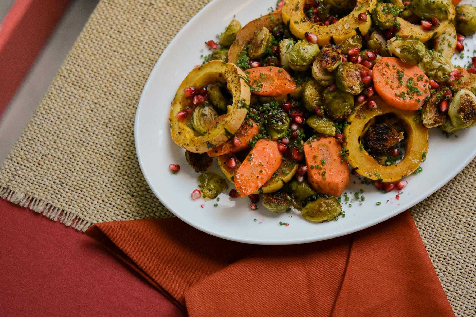 a plate of food on a table