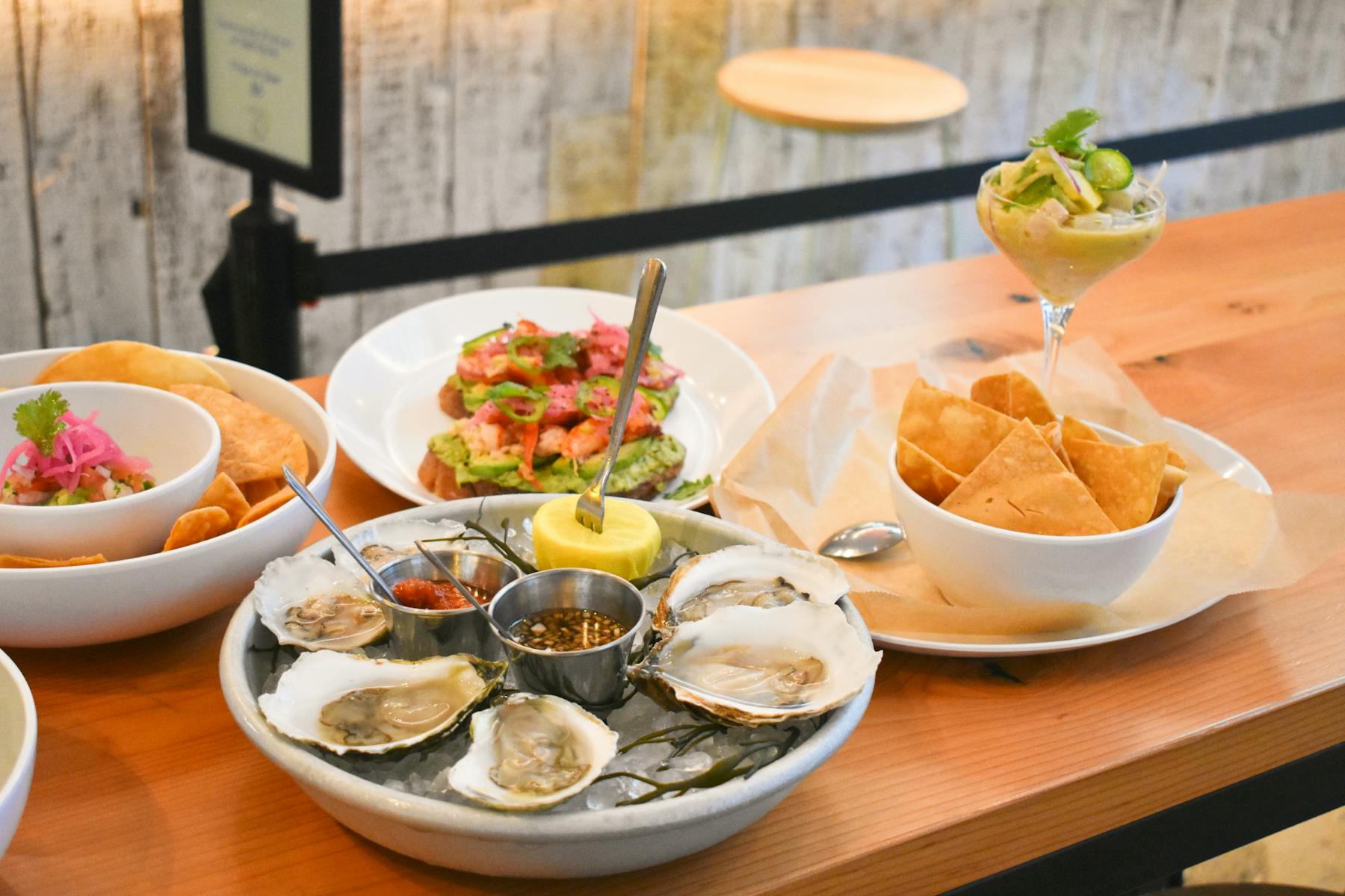 a plate of food on a table