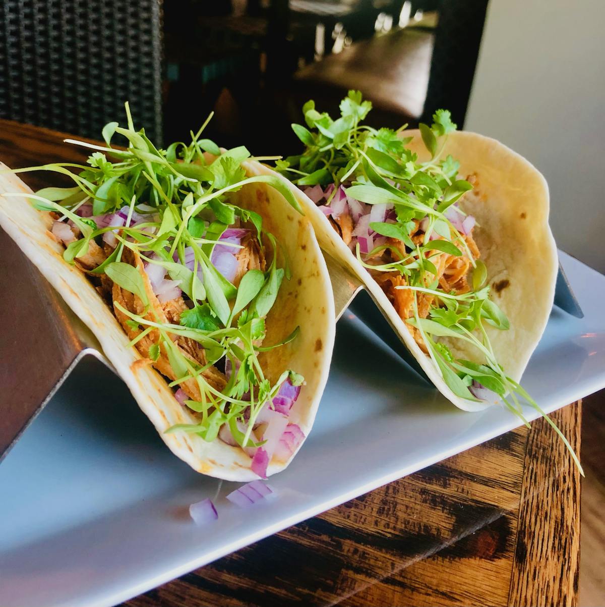 a plate of food on a table