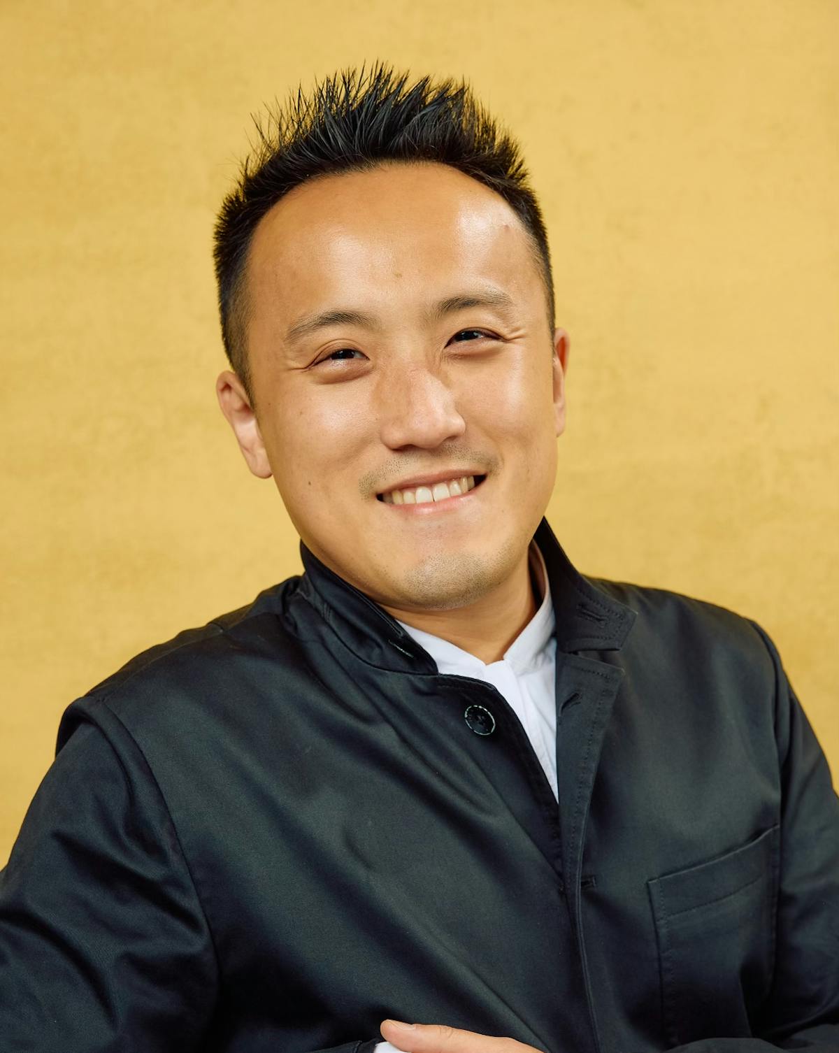 a man looking at the camera