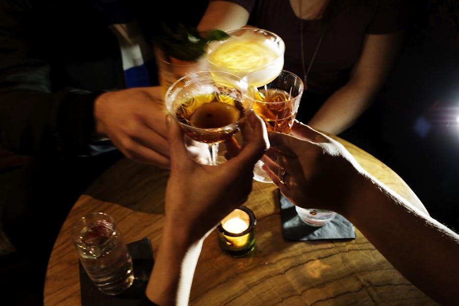 back bar Young Joni in Minneapolis, MN