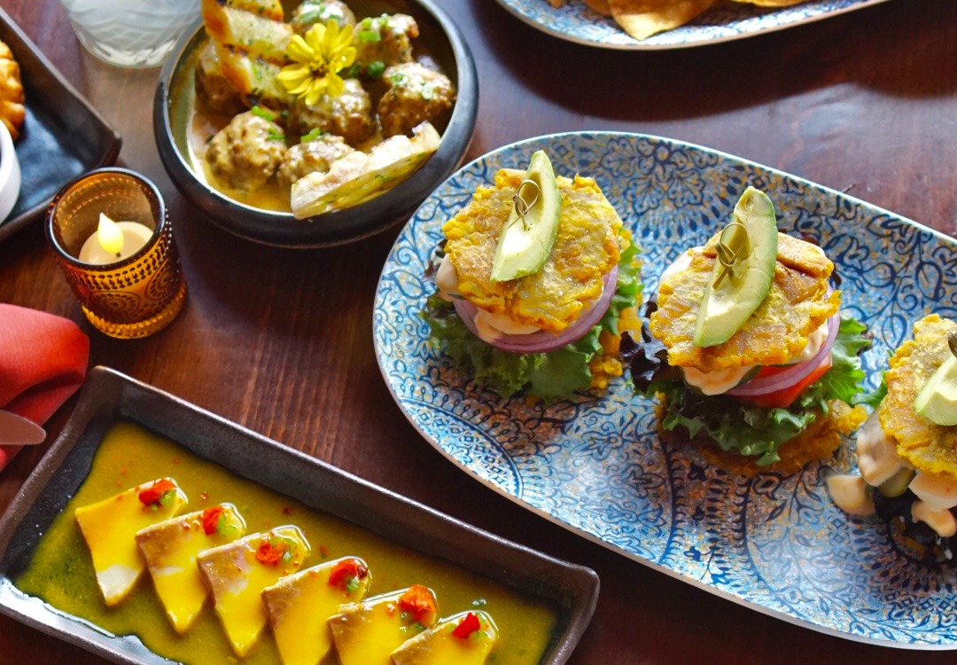 a plate of food on a table
