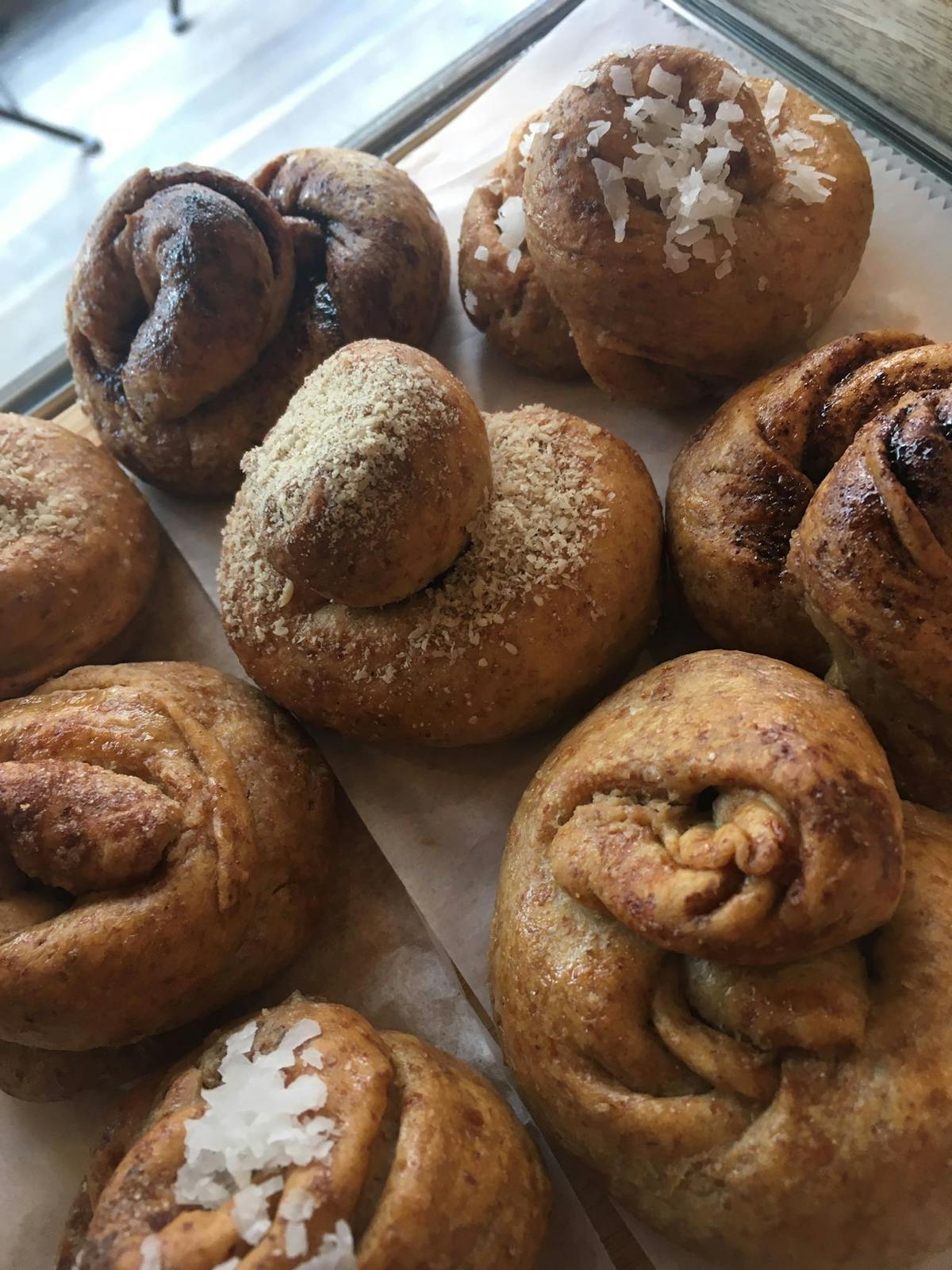 fresh pastries sitting on a table