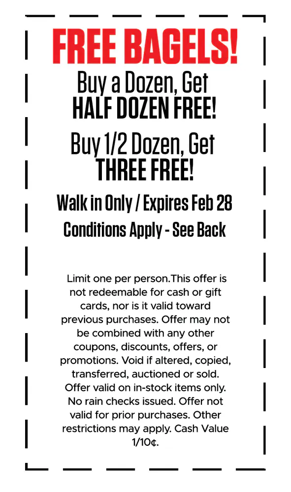 Coupons Highway Bagels