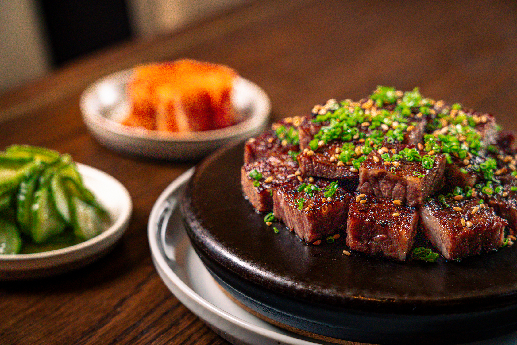 a plate of food on a table
