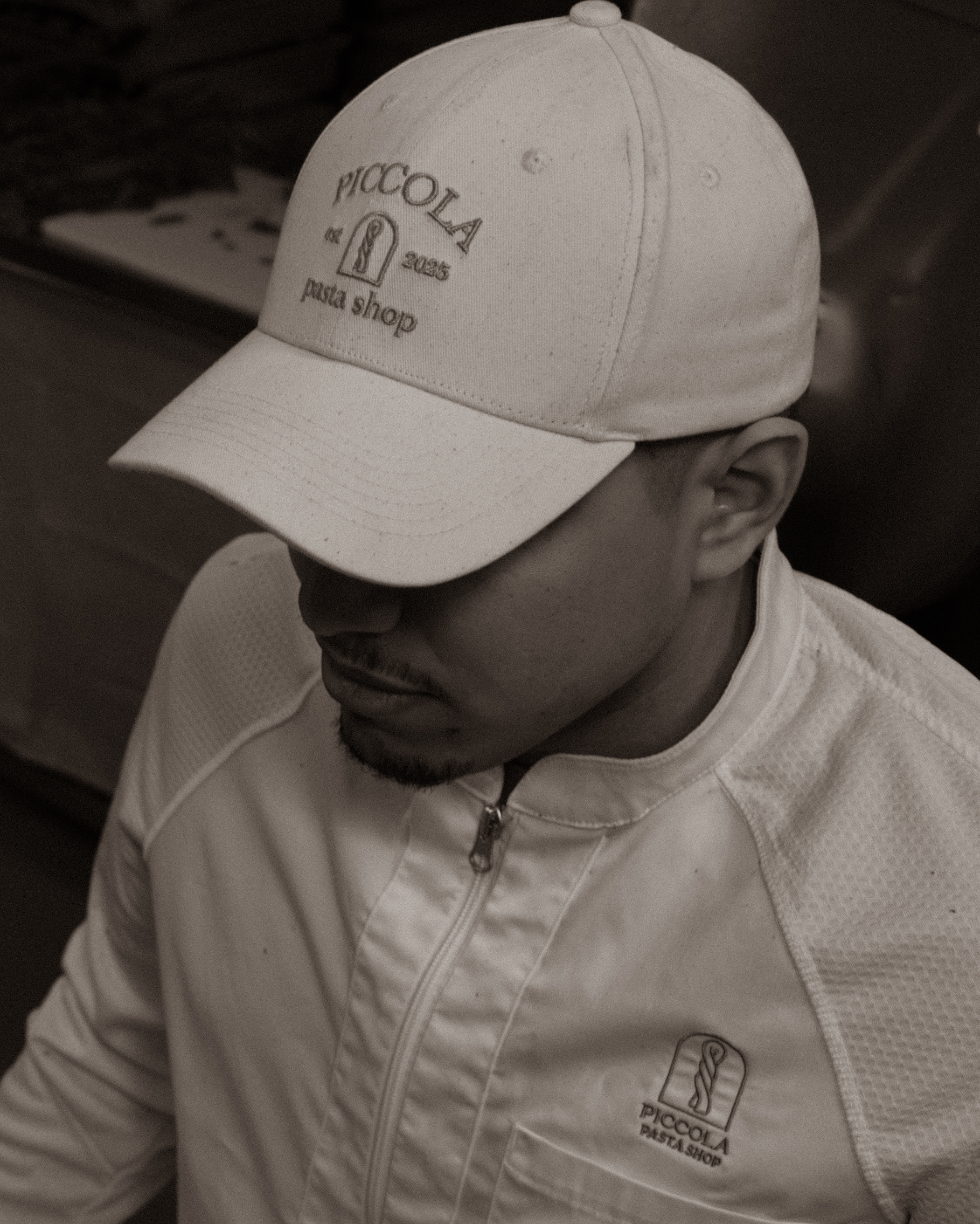 a man wearing a hat