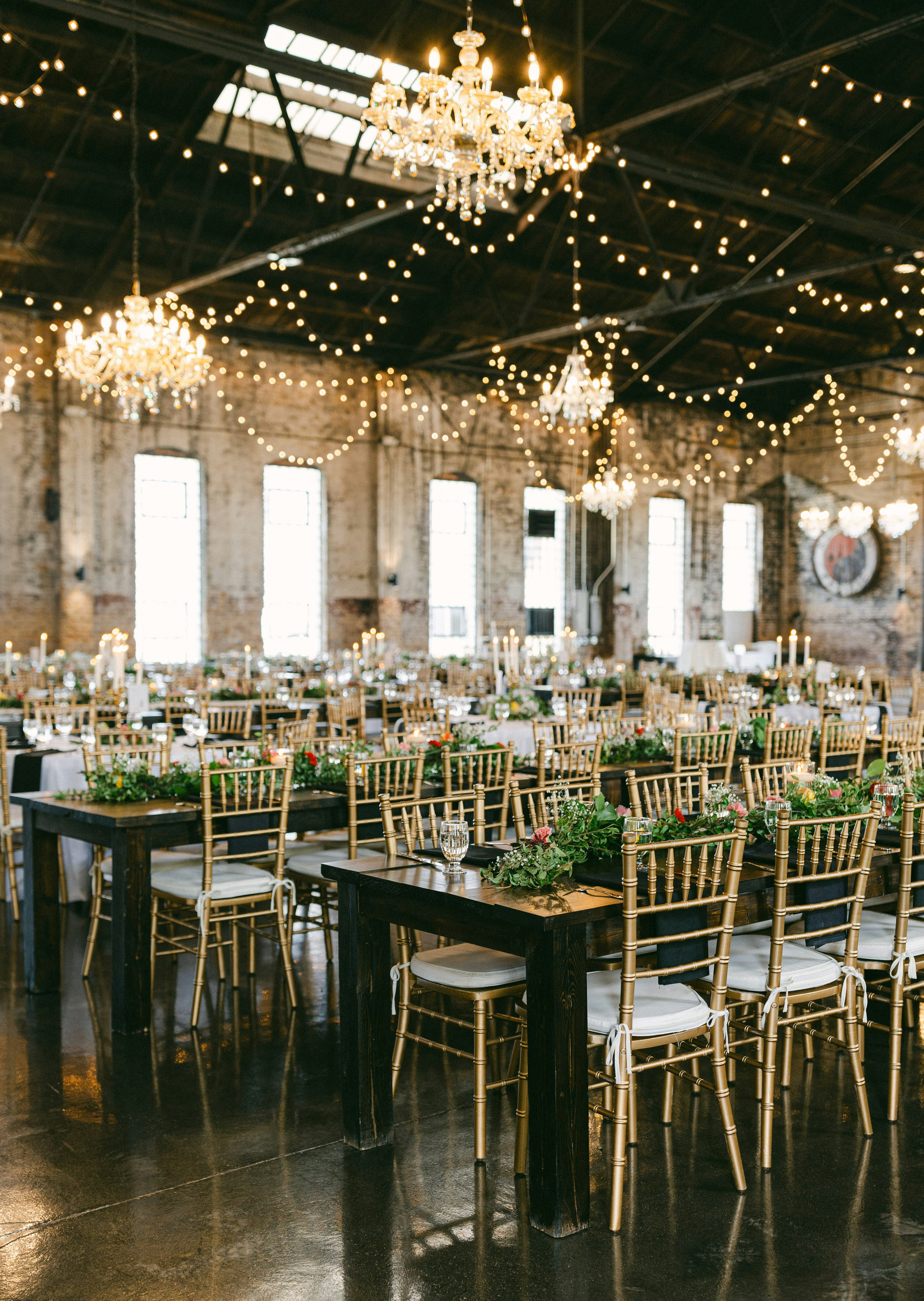 a dining room with tables