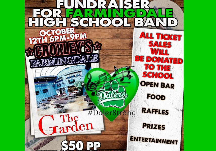 Farmingdale HS Band Fundraiser Croxley's Ale House Ale House