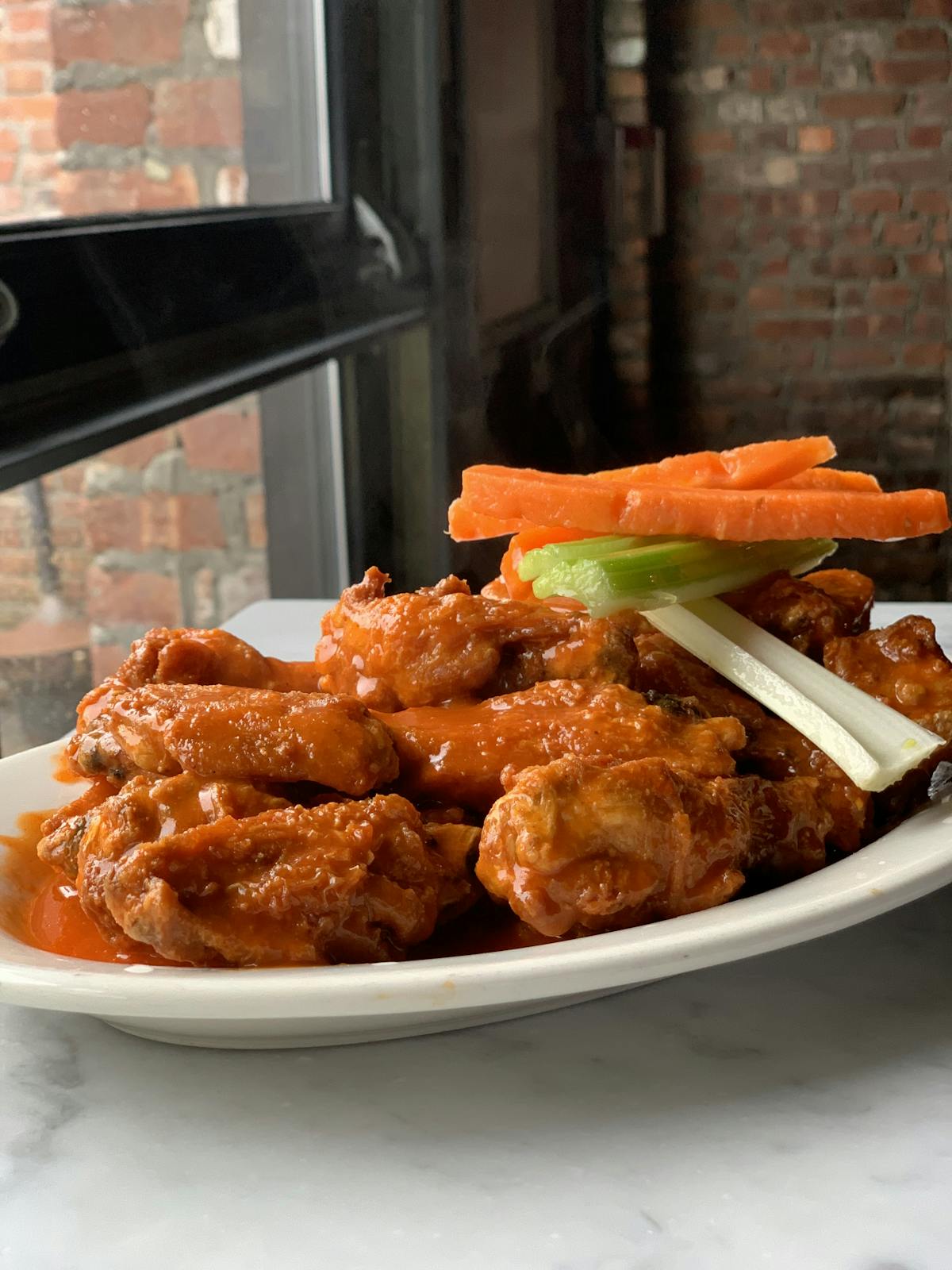 a tray of food on a plate