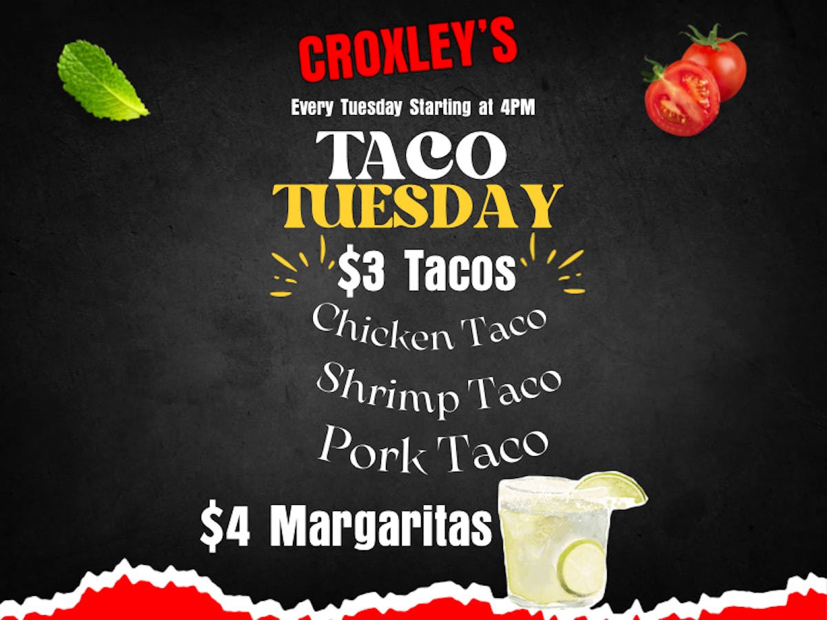 Taco Tuesday 3 Tacos Croxley s Ale House Ale House Eatery In NY taco-tuesday-3-tacos-croxley-s-ale-house-ale-house-eatery-in-ny