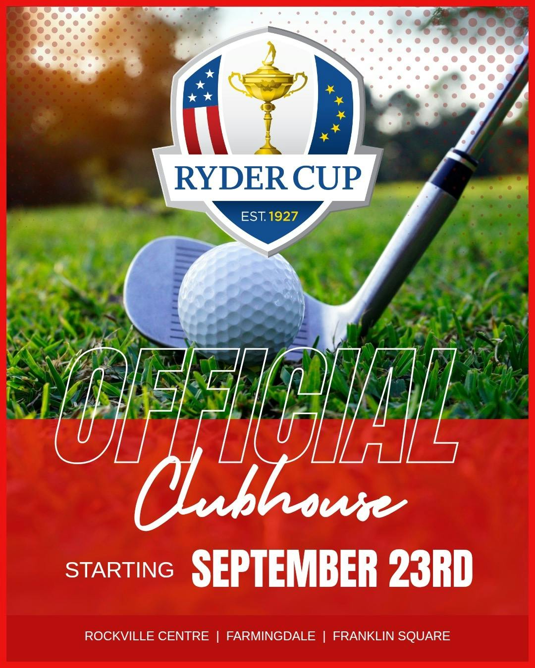 Croxley’s Farmingdale Ryder Cup Watch Party near Bethpage Black
