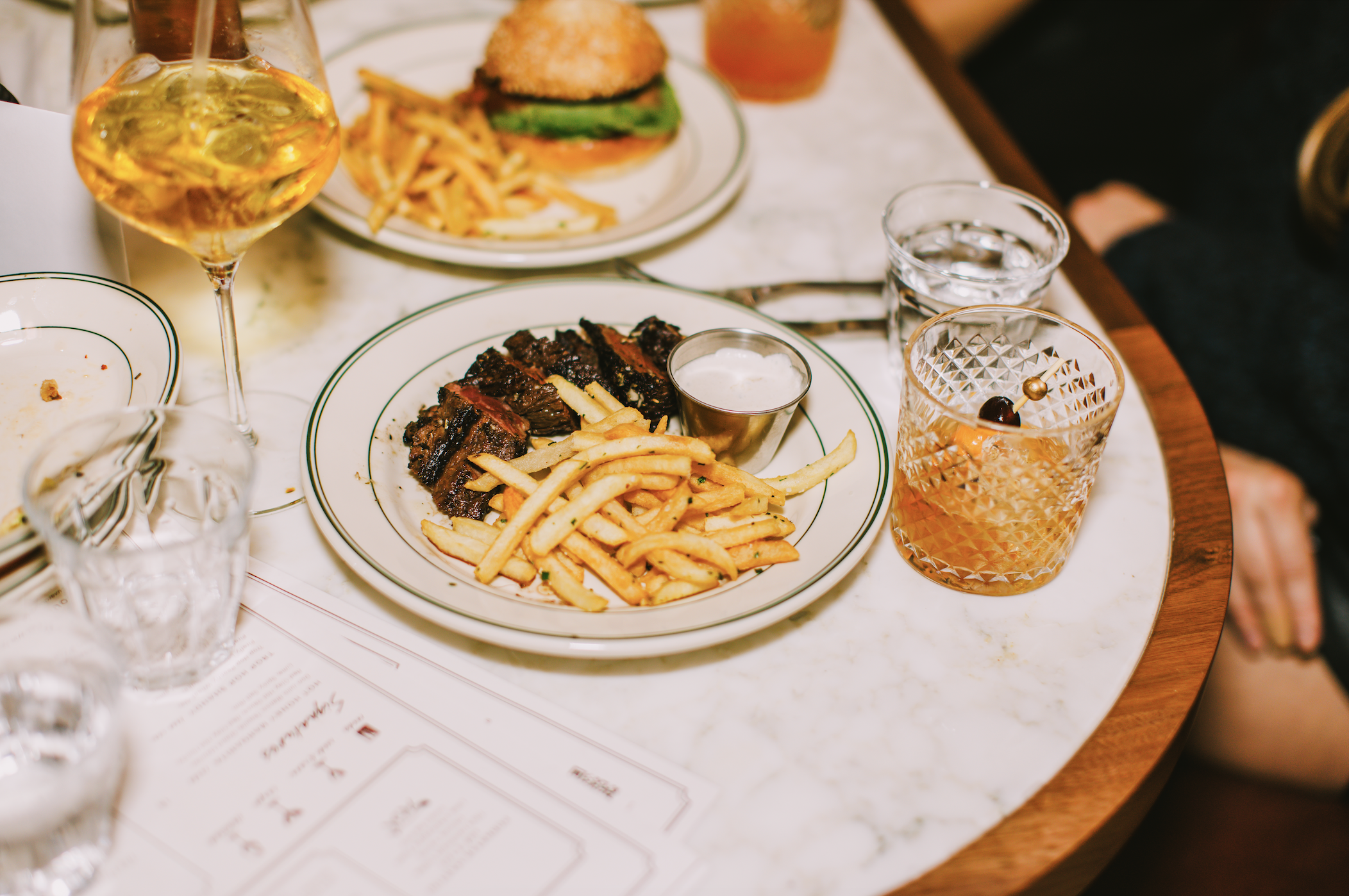 By The Way Charleston Steak Frites Cheeseburger