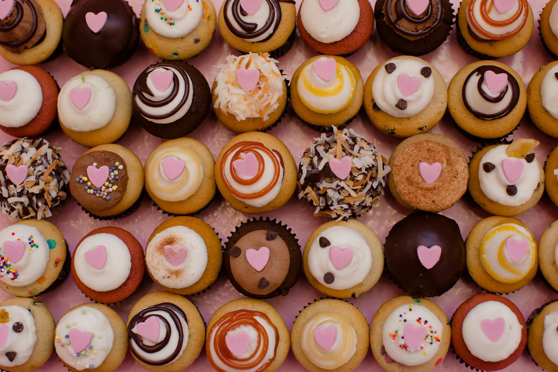 many different kinds of donuts