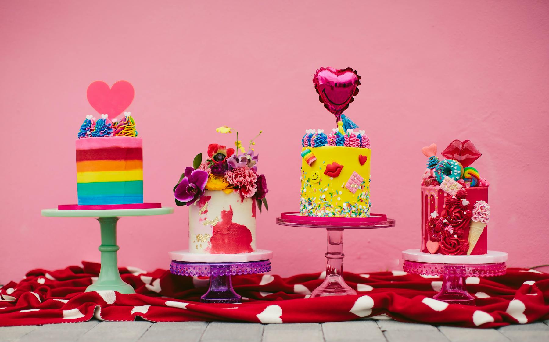 a group of pink flowers on a table
