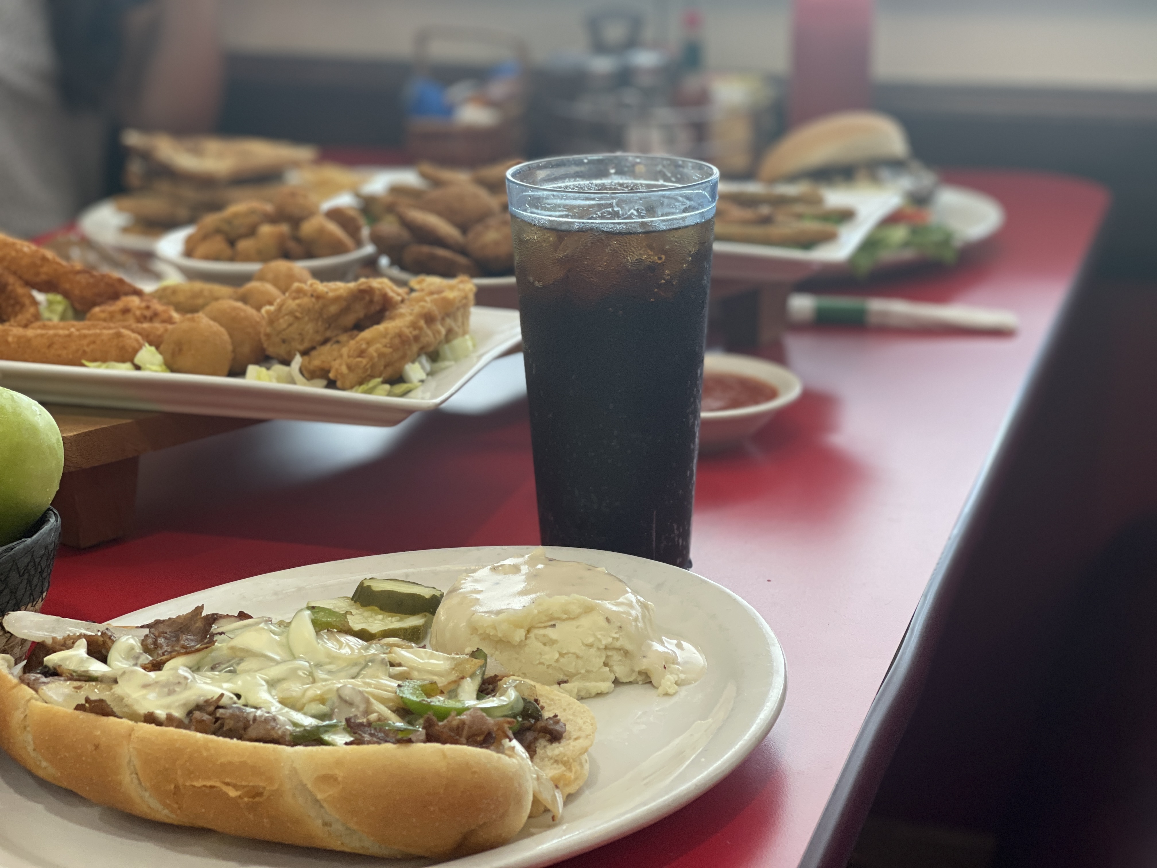 a plate of food
