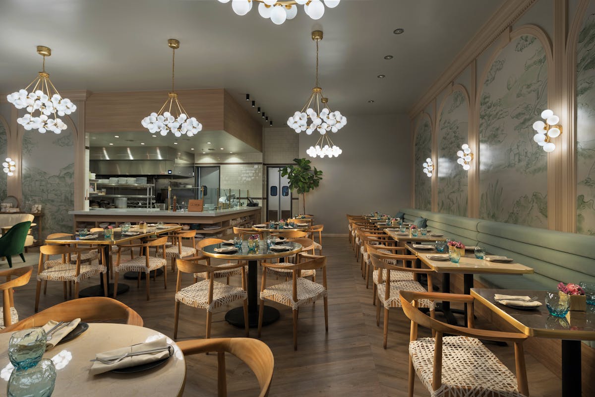 a dining room of a restaurant