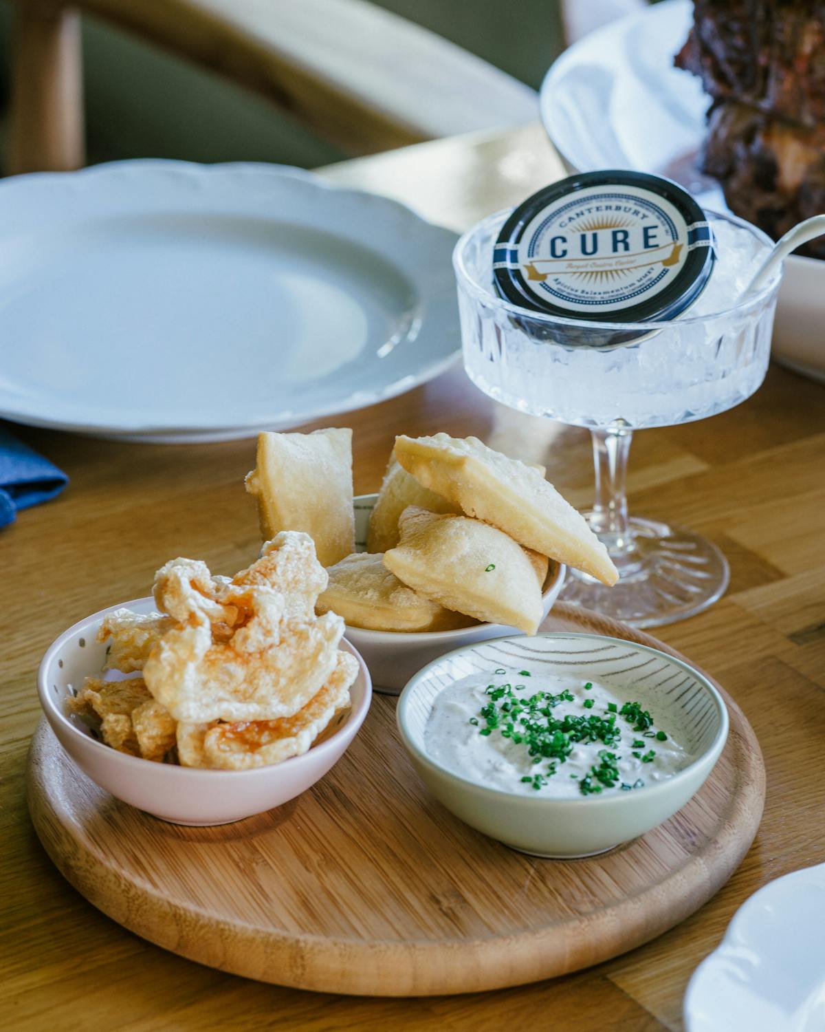 a plate of food on a table