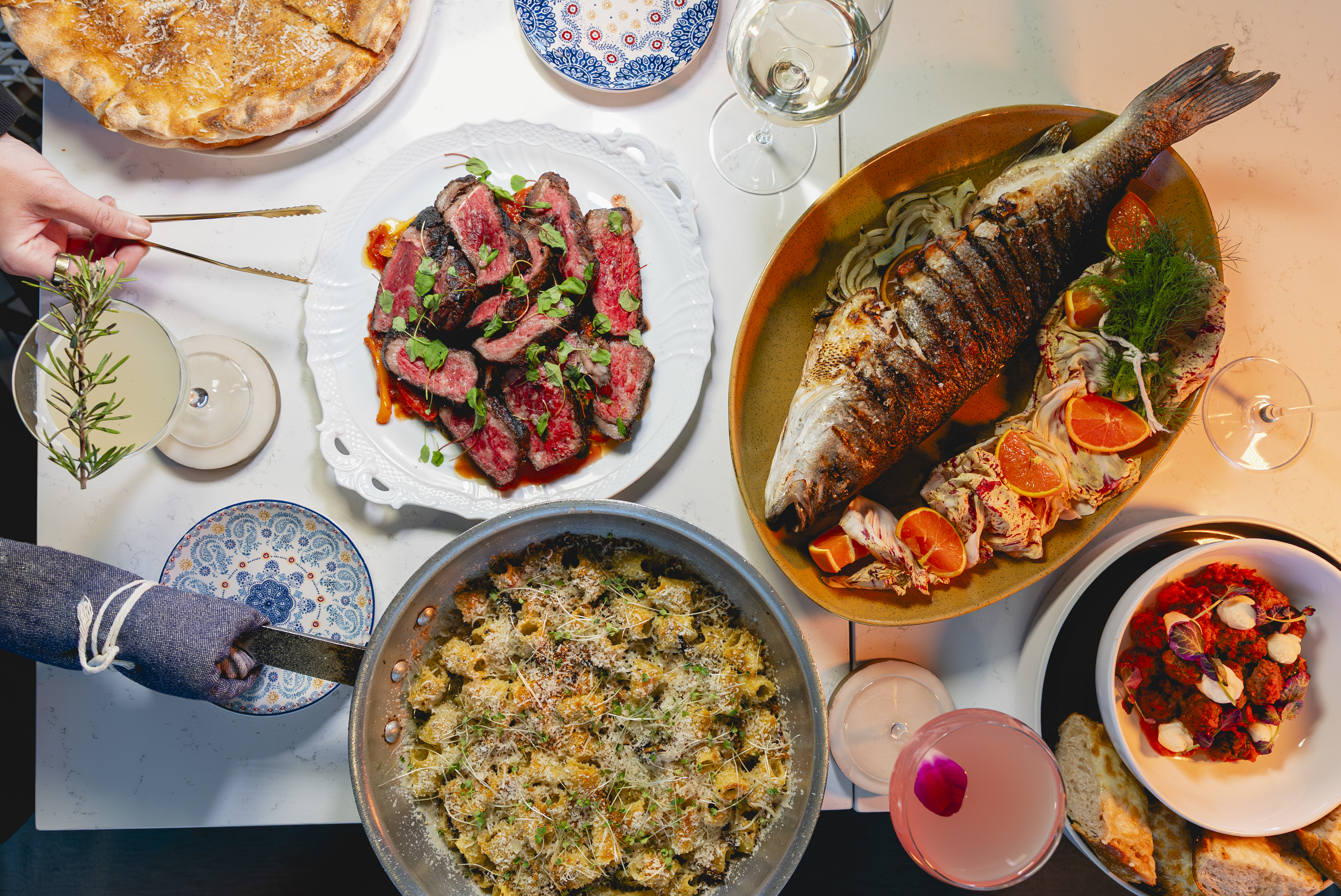 Sunday Dinner Spread at La Strega