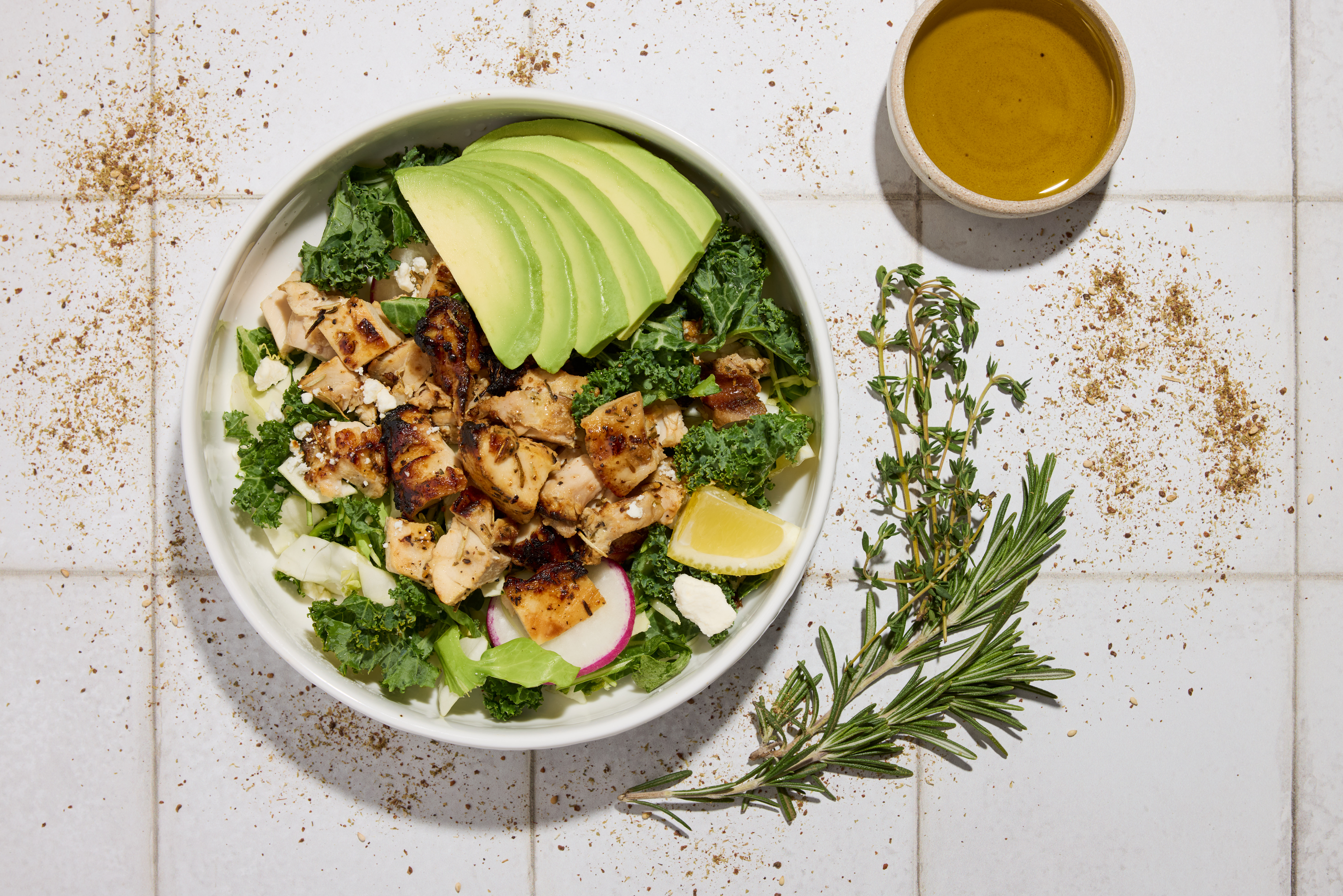 a bowl of food on a plate