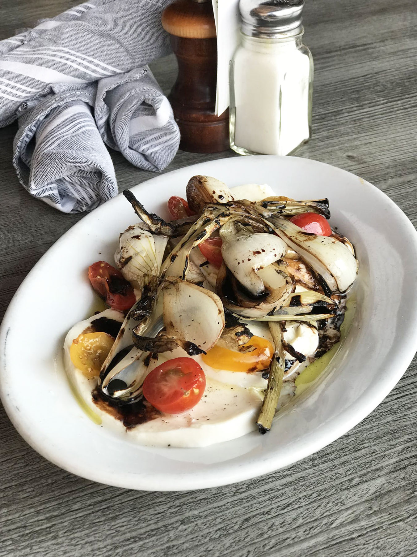 a plate of food on a table