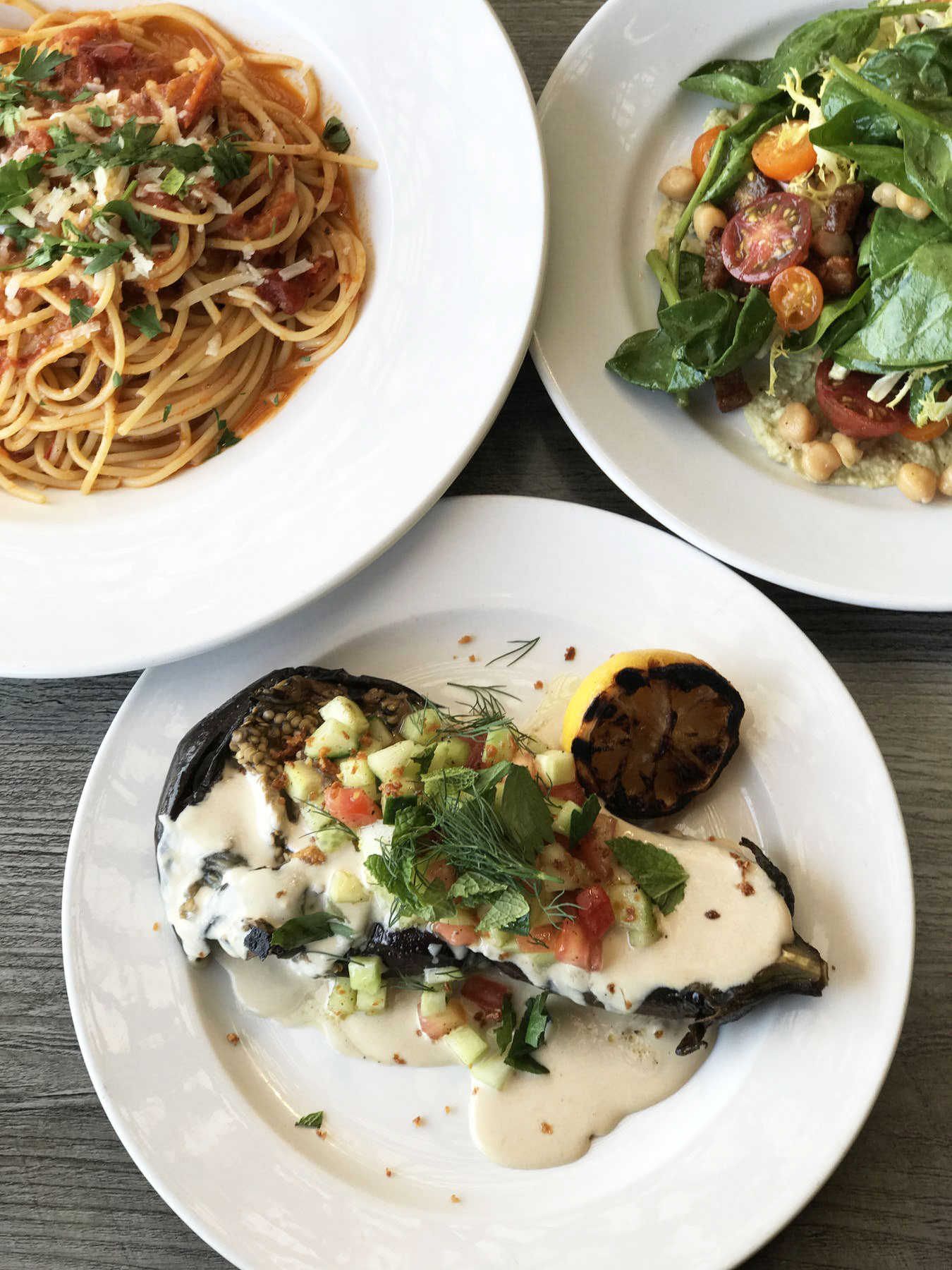 a plate of food on a table