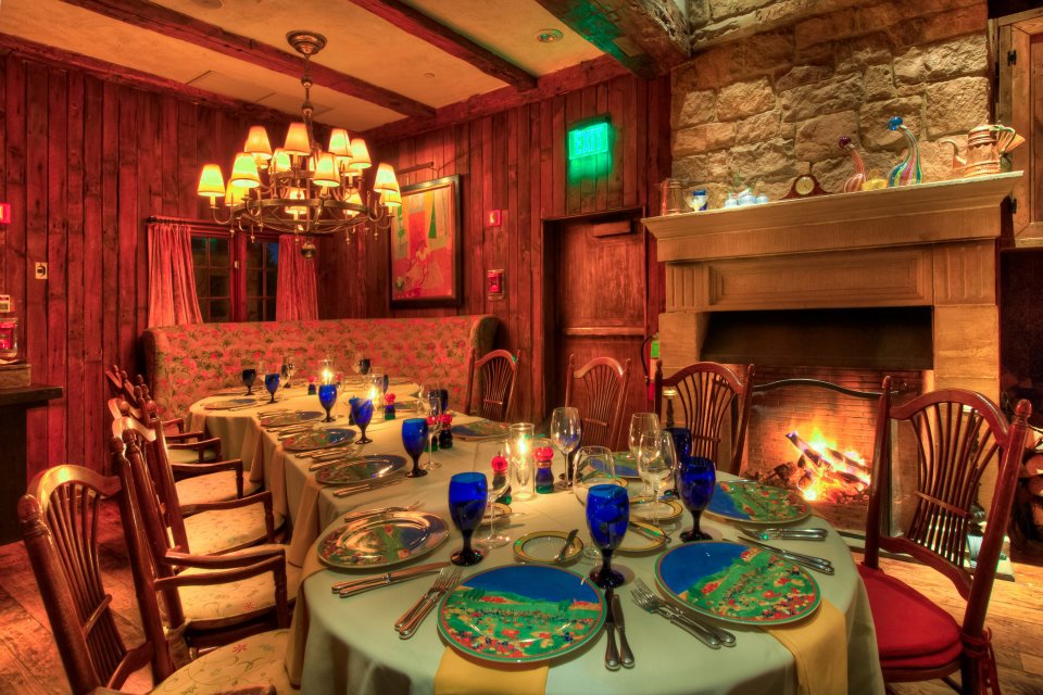 a table set for a dinner party
