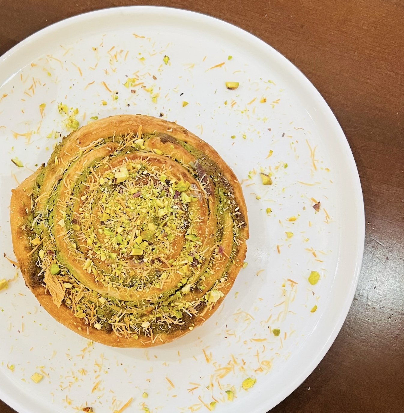 a plate of food on a table