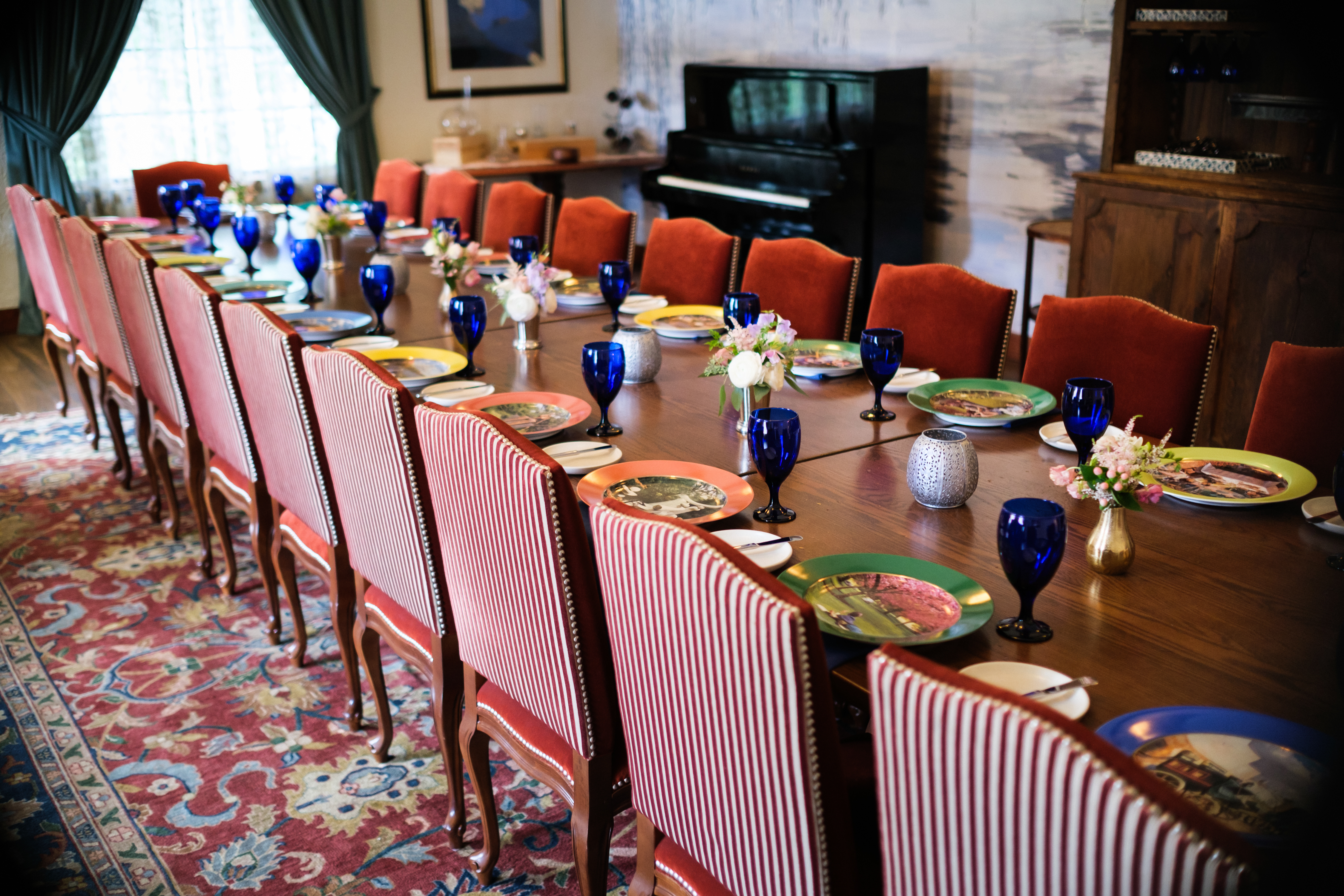 a dining room table