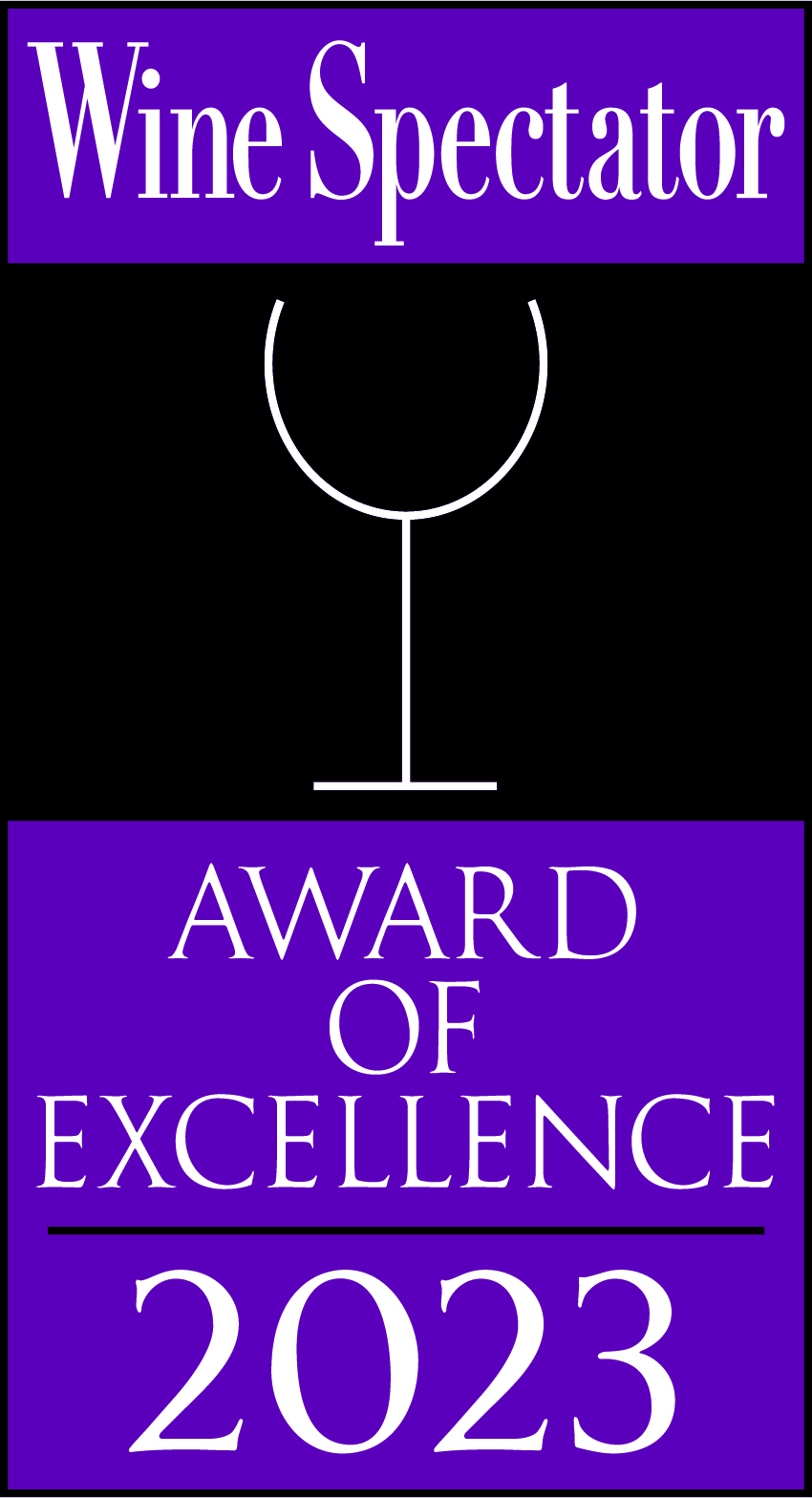 a black and white sign with a wine glass