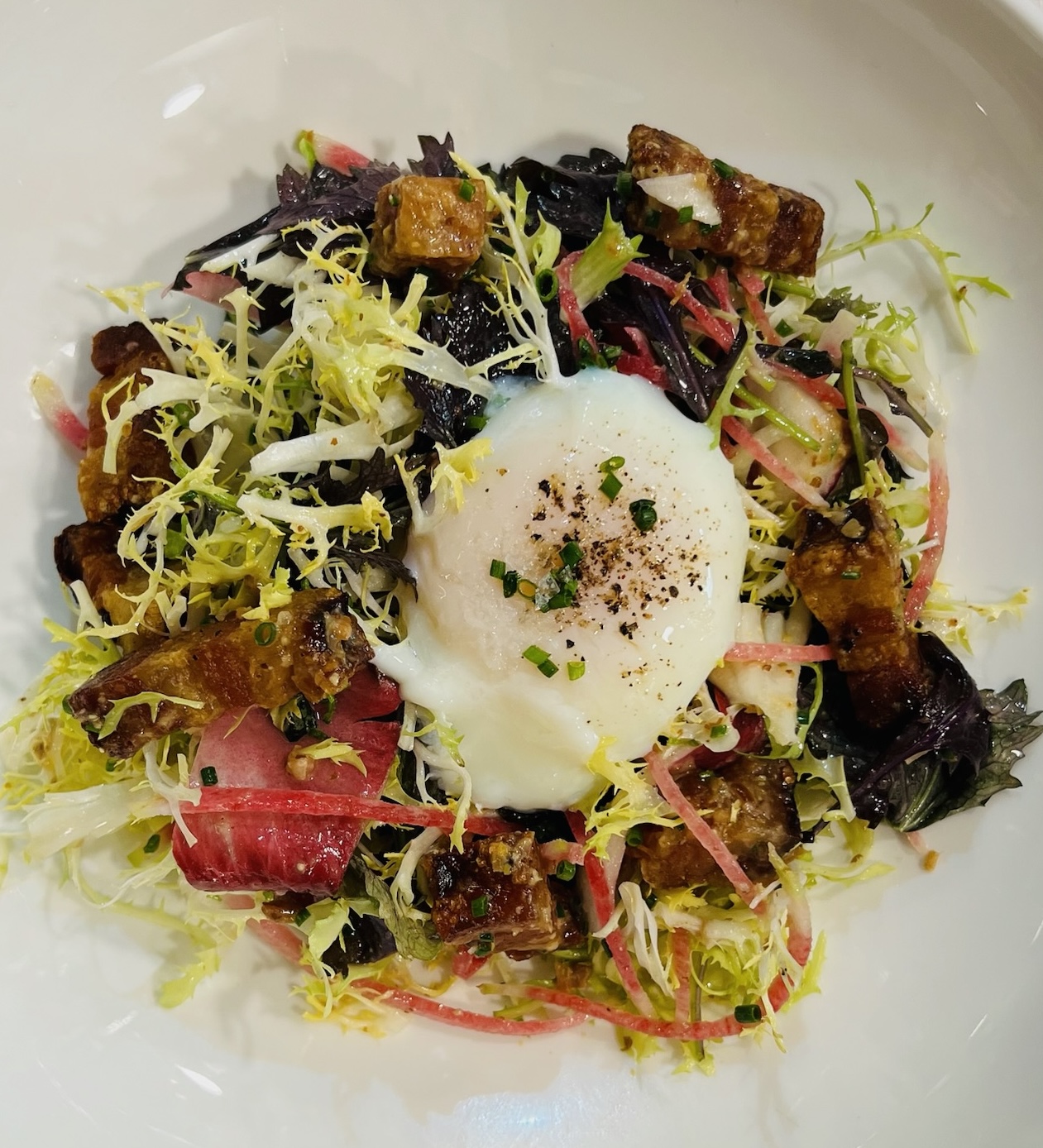 a plate of food on a table